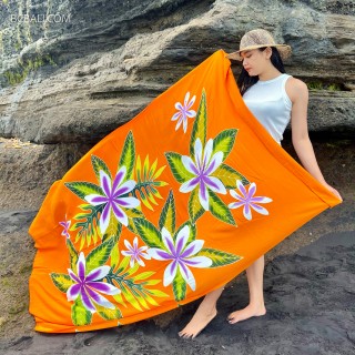 New Design Sarongs Pareo Rayon Unique Hand Painted Originally Made in Bali